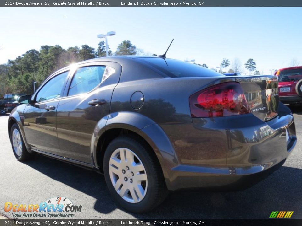 2014 Dodge Avenger SE Granite Crystal Metallic / Black Photo #2