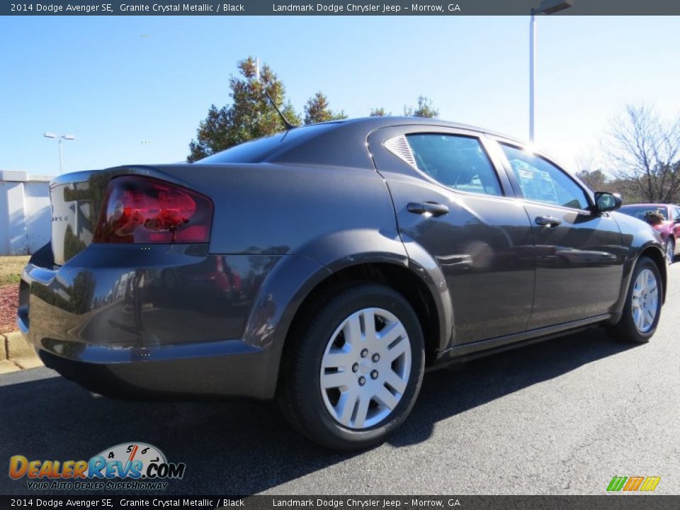 2014 Dodge Avenger SE Granite Crystal Metallic / Black Photo #3