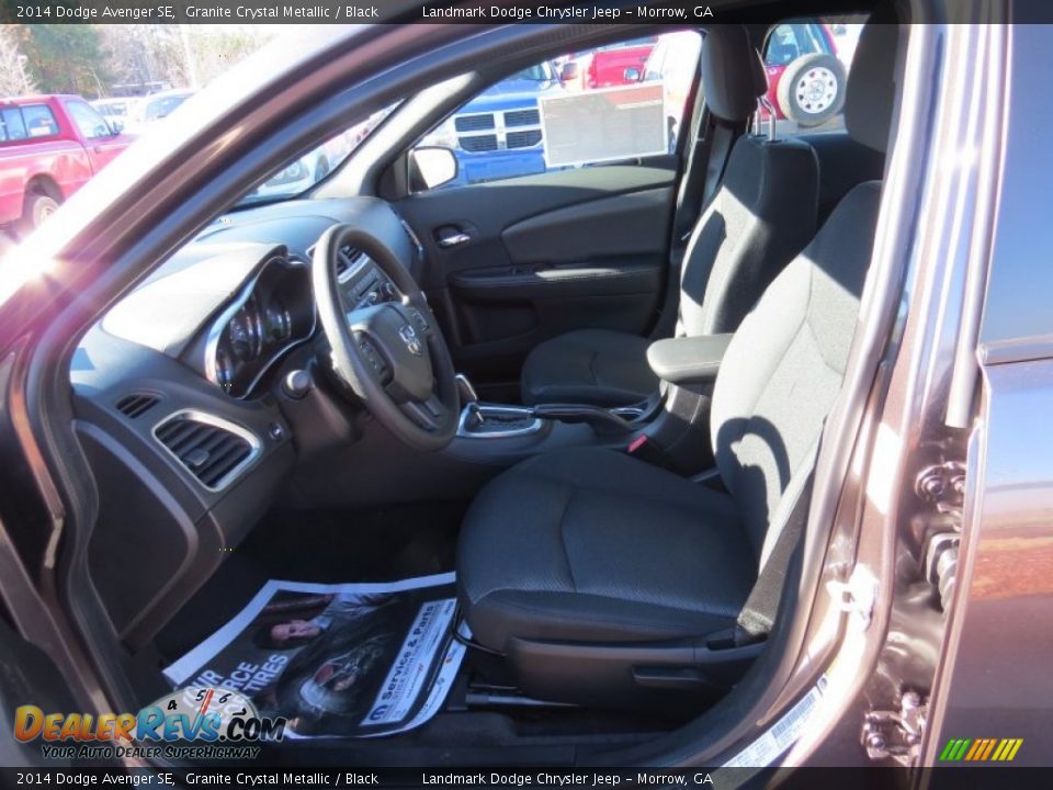 2014 Dodge Avenger SE Granite Crystal Metallic / Black Photo #6