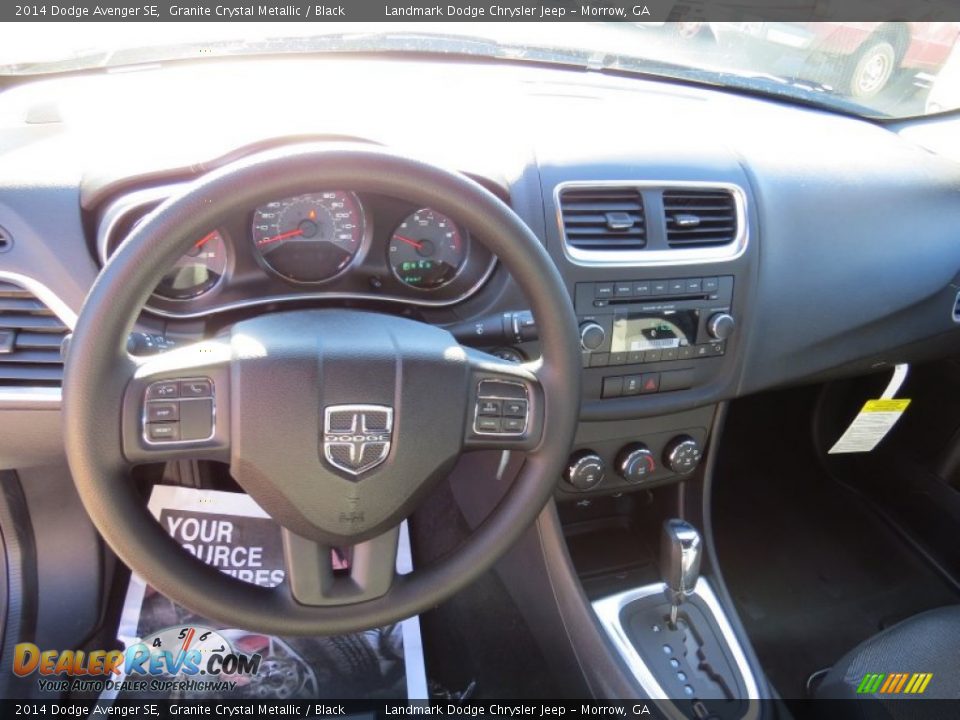 2014 Dodge Avenger SE Granite Crystal Metallic / Black Photo #7