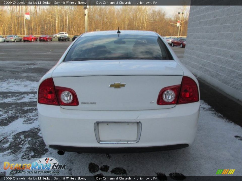 2009 Chevrolet Malibu LT Sedan Summit White / Ebony Photo #5