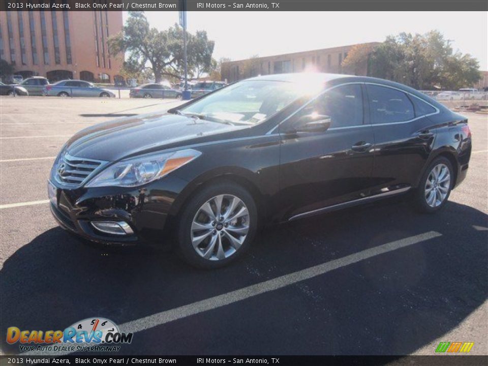 2013 Hyundai Azera Black Onyx Pearl / Chestnut Brown Photo #1