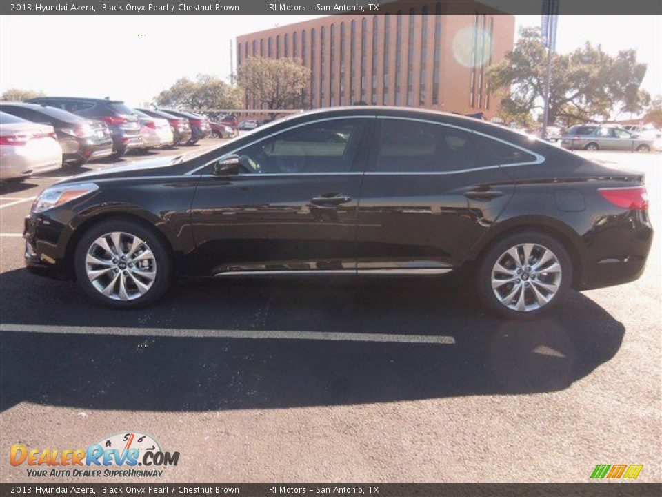 2013 Hyundai Azera Black Onyx Pearl / Chestnut Brown Photo #3