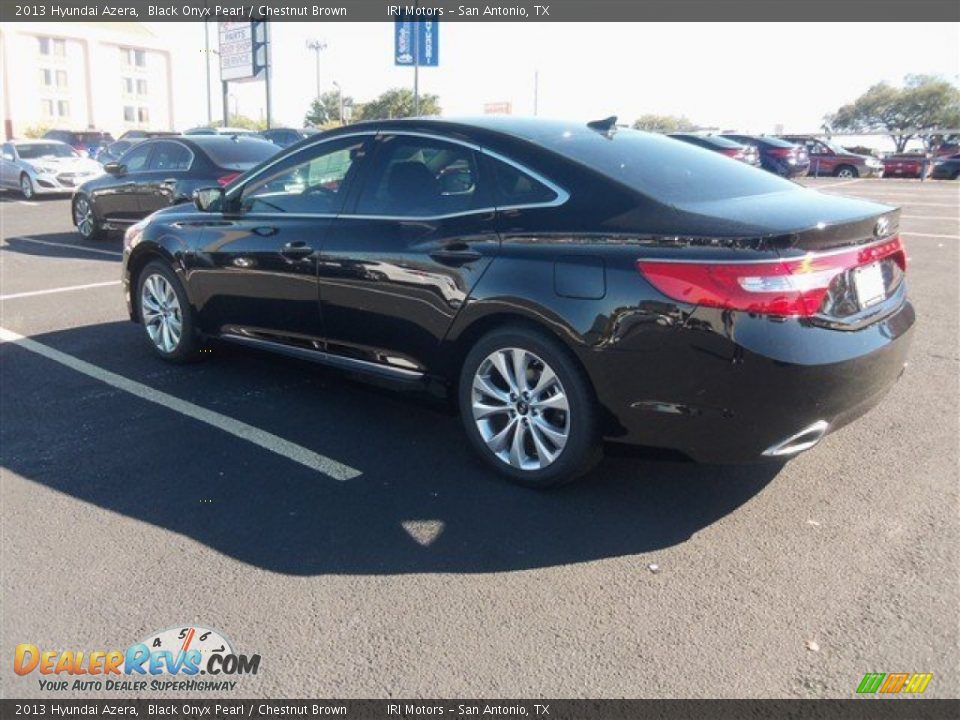 2013 Hyundai Azera Black Onyx Pearl / Chestnut Brown Photo #4