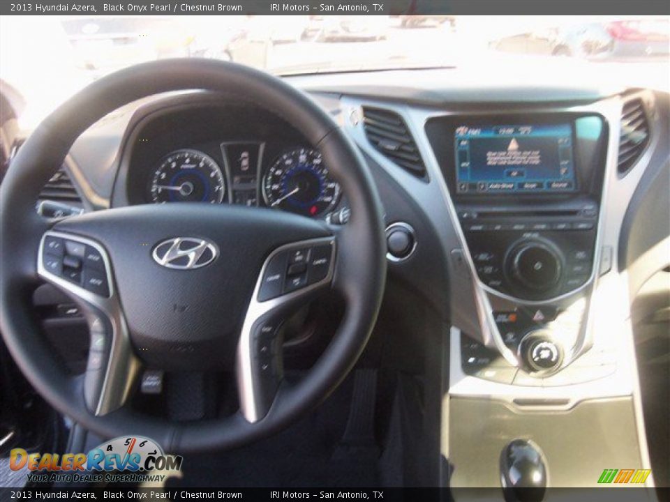 2013 Hyundai Azera Black Onyx Pearl / Chestnut Brown Photo #6