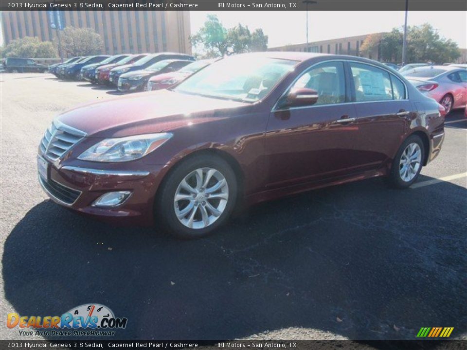 2013 Hyundai Genesis 3.8 Sedan Cabernet Red Pearl / Cashmere Photo #1