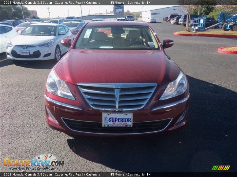 2013 Hyundai Genesis 3.8 Sedan Cabernet Red Pearl / Cashmere Photo #2