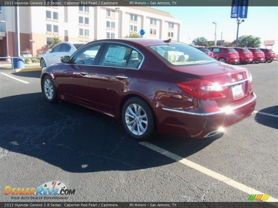 2013 Hyundai Genesis 3.8 Sedan Cabernet Red Pearl / Cashmere Photo #4