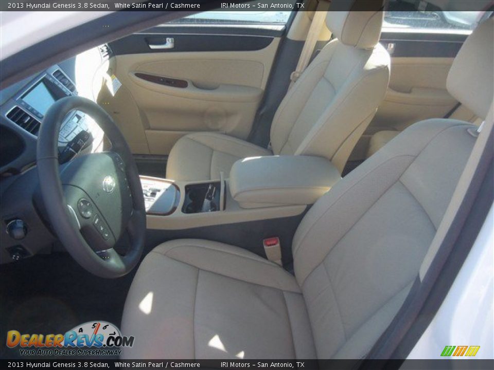 2013 Hyundai Genesis 3.8 Sedan White Satin Pearl / Cashmere Photo #5