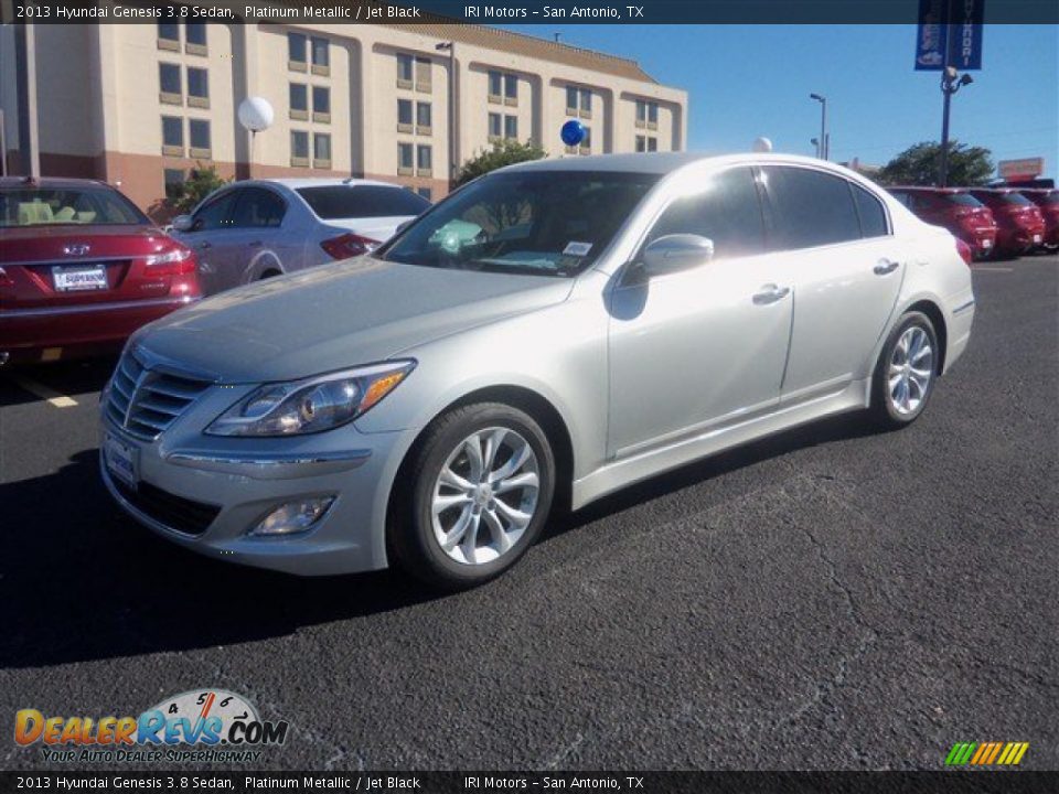 2013 Hyundai Genesis 3.8 Sedan Platinum Metallic / Jet Black Photo #1