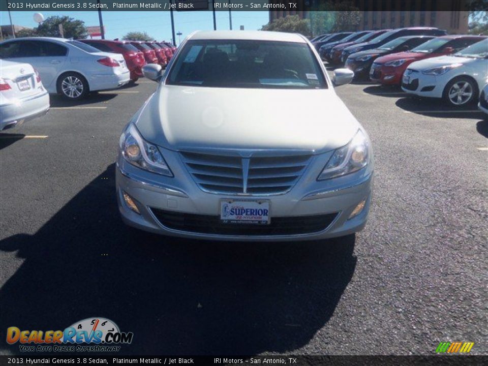 2013 Hyundai Genesis 3.8 Sedan Platinum Metallic / Jet Black Photo #2