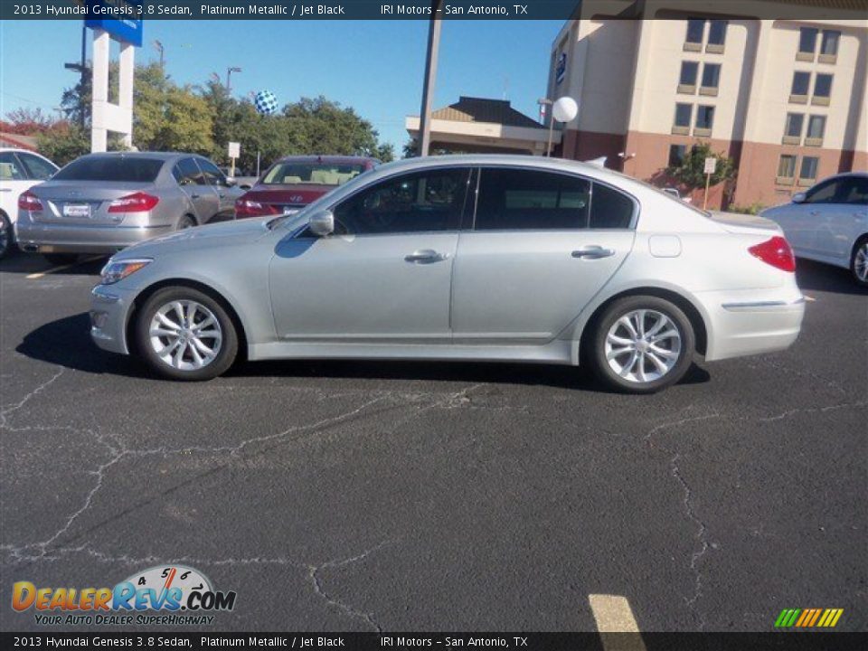2013 Hyundai Genesis 3.8 Sedan Platinum Metallic / Jet Black Photo #3