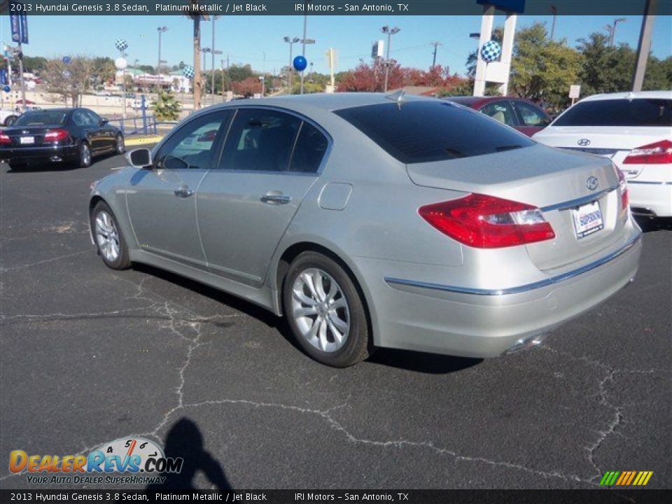 2013 Hyundai Genesis 3.8 Sedan Platinum Metallic / Jet Black Photo #4