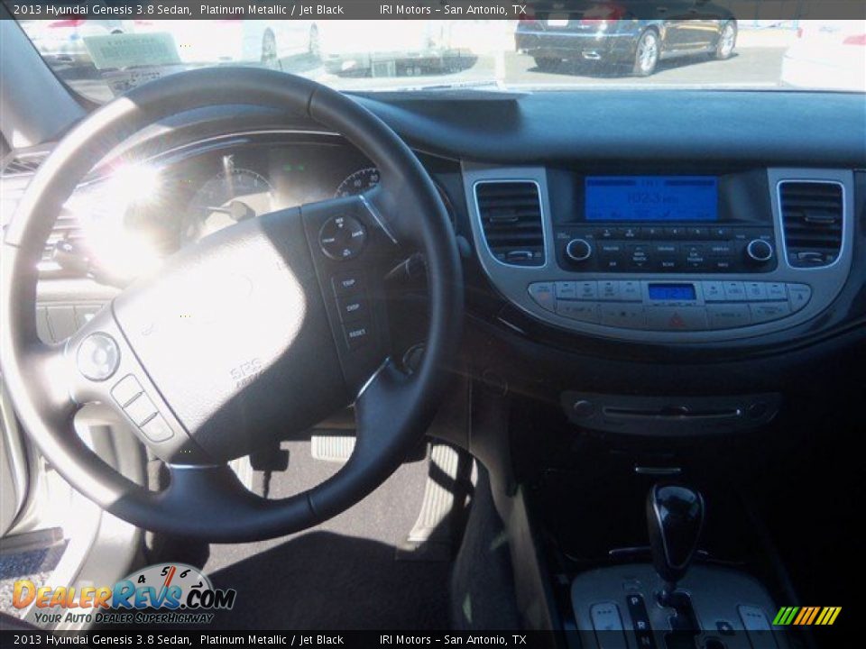 2013 Hyundai Genesis 3.8 Sedan Platinum Metallic / Jet Black Photo #6