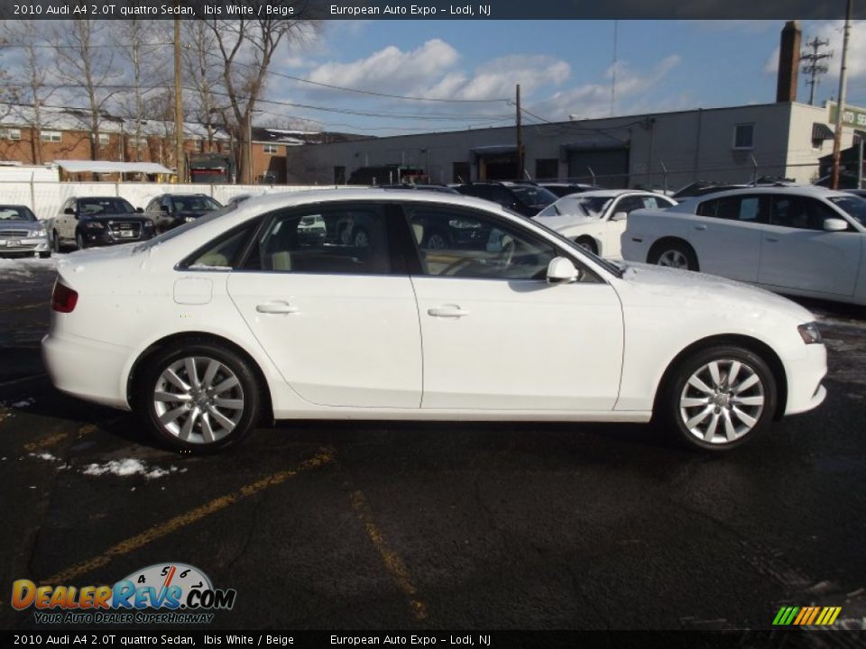 2010 Audi A4 2.0T quattro Sedan Ibis White / Beige Photo #5