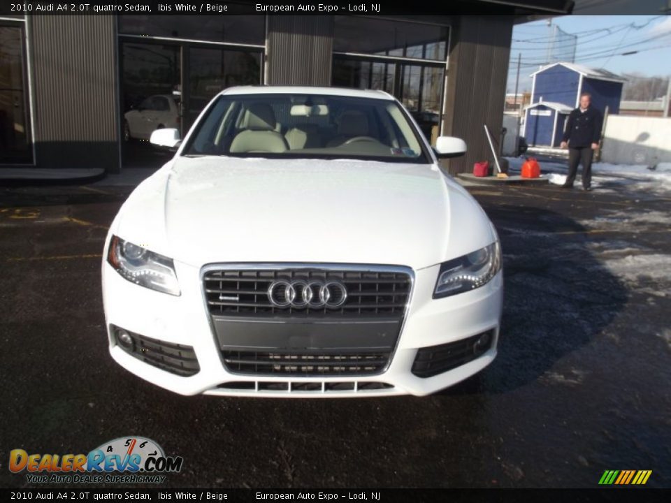 2010 Audi A4 2.0T quattro Sedan Ibis White / Beige Photo #6