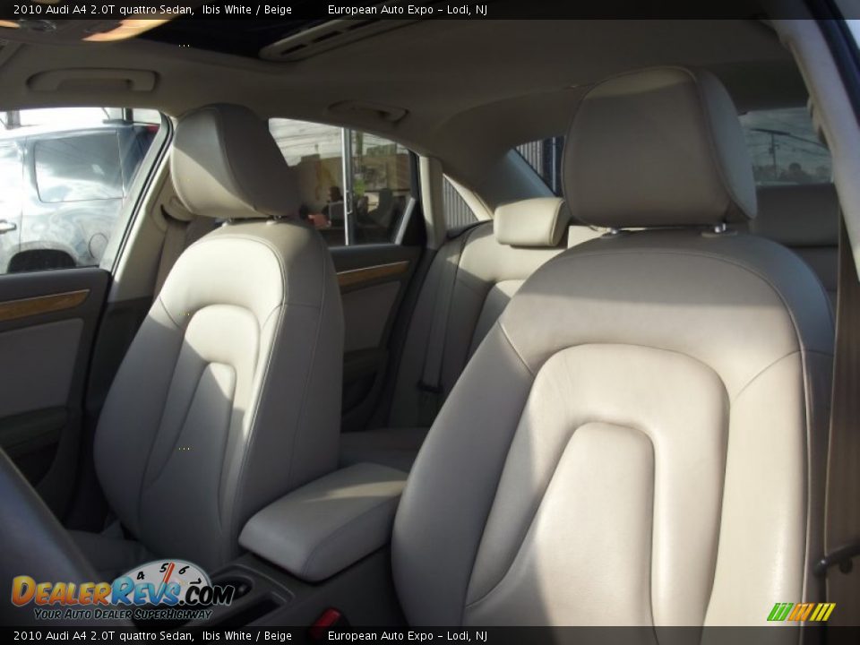 2010 Audi A4 2.0T quattro Sedan Ibis White / Beige Photo #9