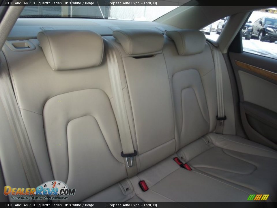 2010 Audi A4 2.0T quattro Sedan Ibis White / Beige Photo #13