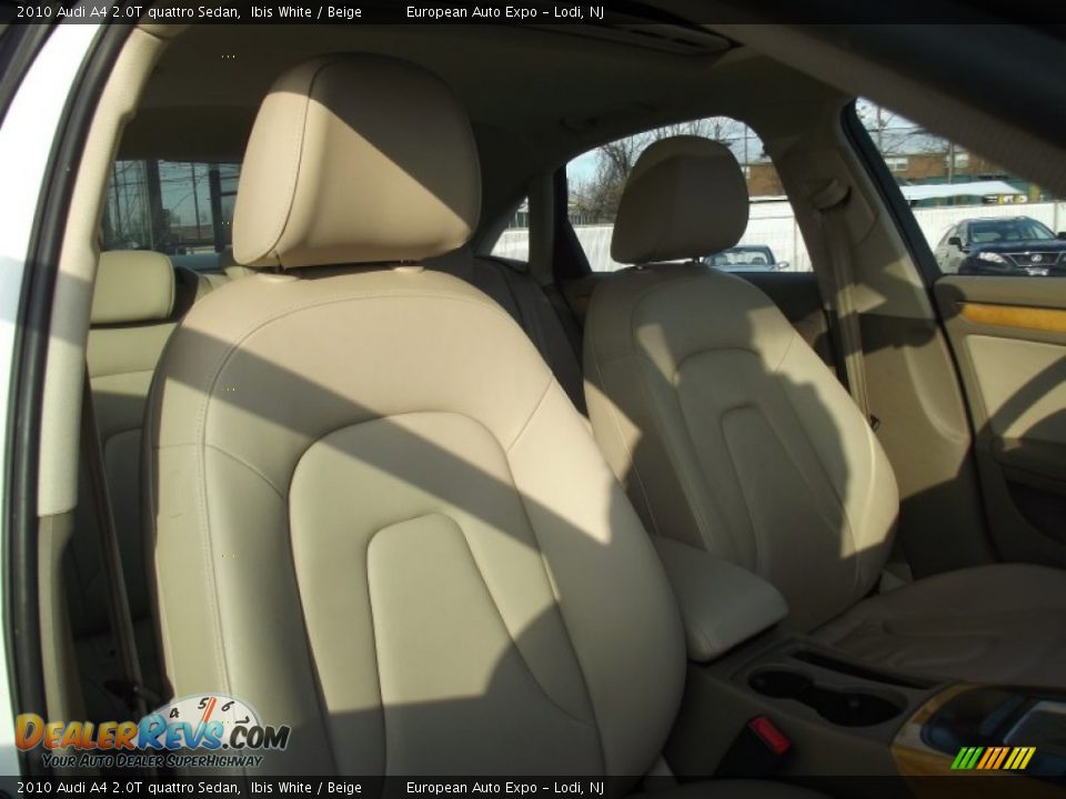 2010 Audi A4 2.0T quattro Sedan Ibis White / Beige Photo #15