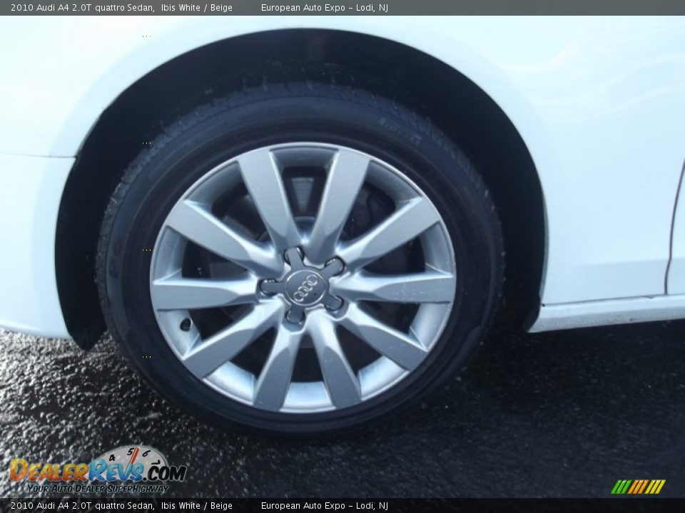 2010 Audi A4 2.0T quattro Sedan Ibis White / Beige Photo #17