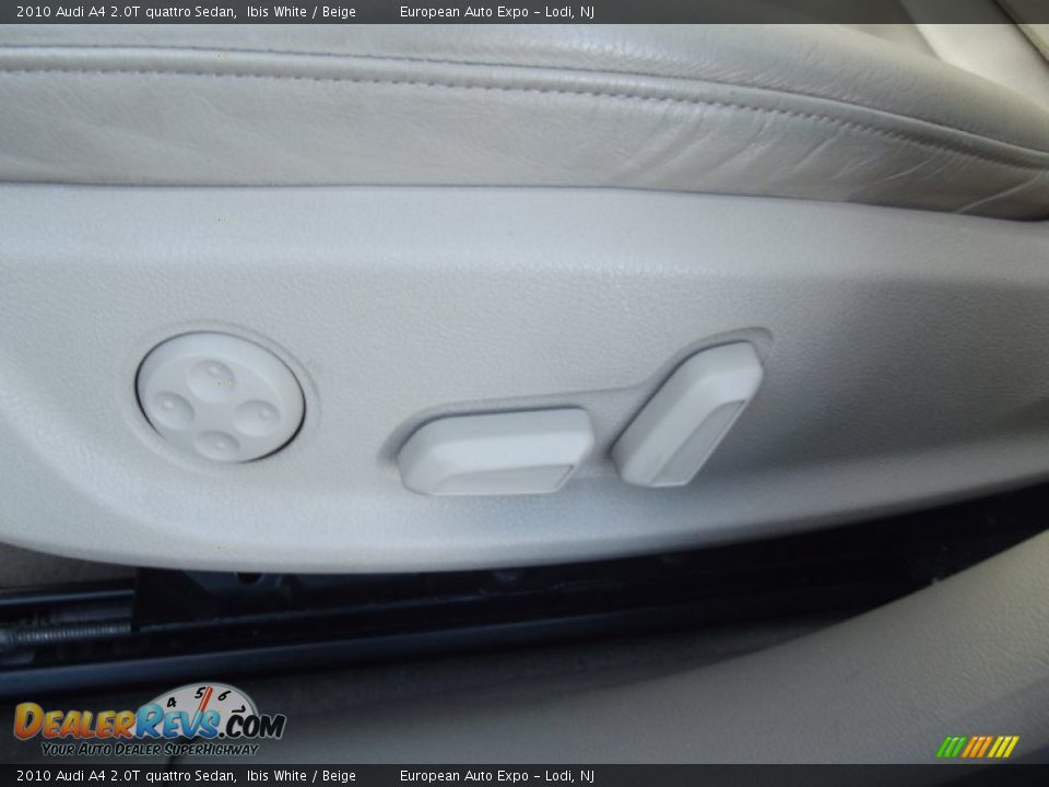 2010 Audi A4 2.0T quattro Sedan Ibis White / Beige Photo #19