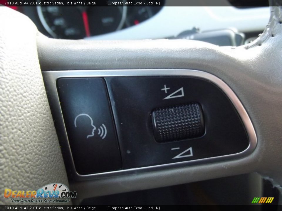2010 Audi A4 2.0T quattro Sedan Ibis White / Beige Photo #22
