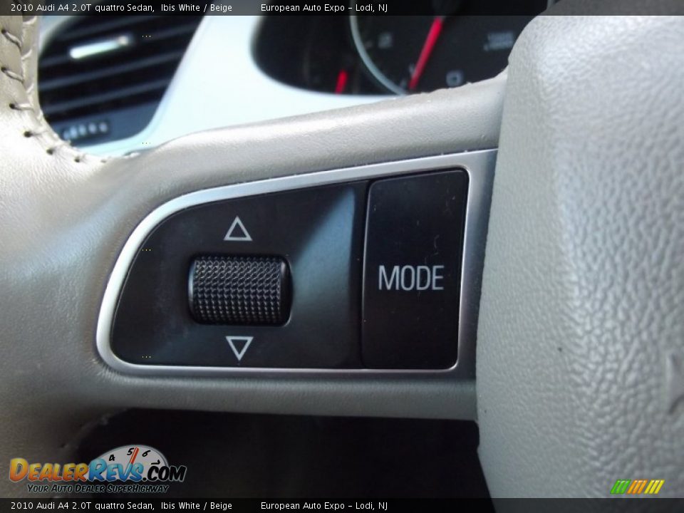 2010 Audi A4 2.0T quattro Sedan Ibis White / Beige Photo #23