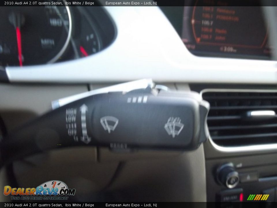 2010 Audi A4 2.0T quattro Sedan Ibis White / Beige Photo #24