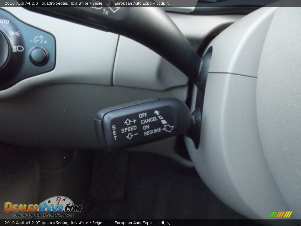 2010 Audi A4 2.0T quattro Sedan Ibis White / Beige Photo #26