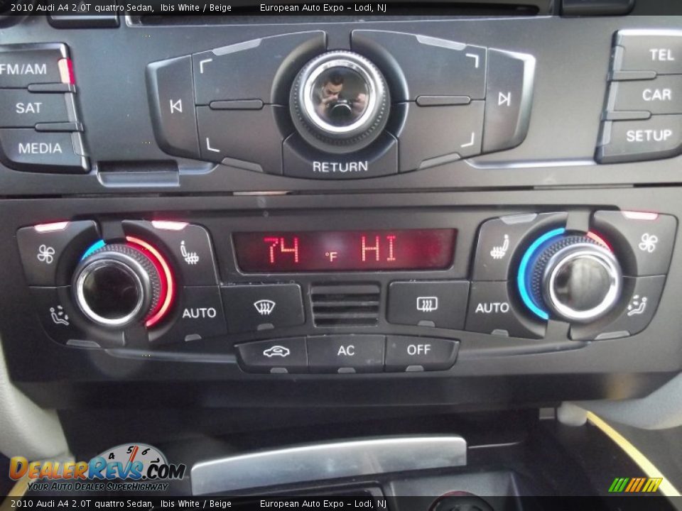 2010 Audi A4 2.0T quattro Sedan Ibis White / Beige Photo #31