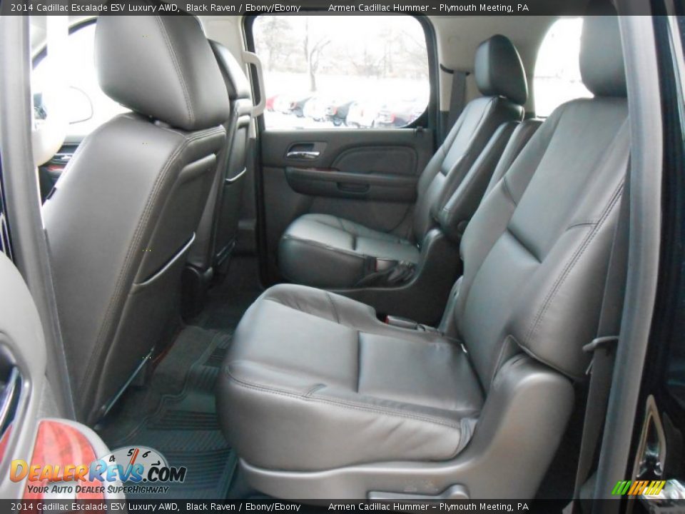2014 Cadillac Escalade ESV Luxury AWD Black Raven / Ebony/Ebony Photo #9