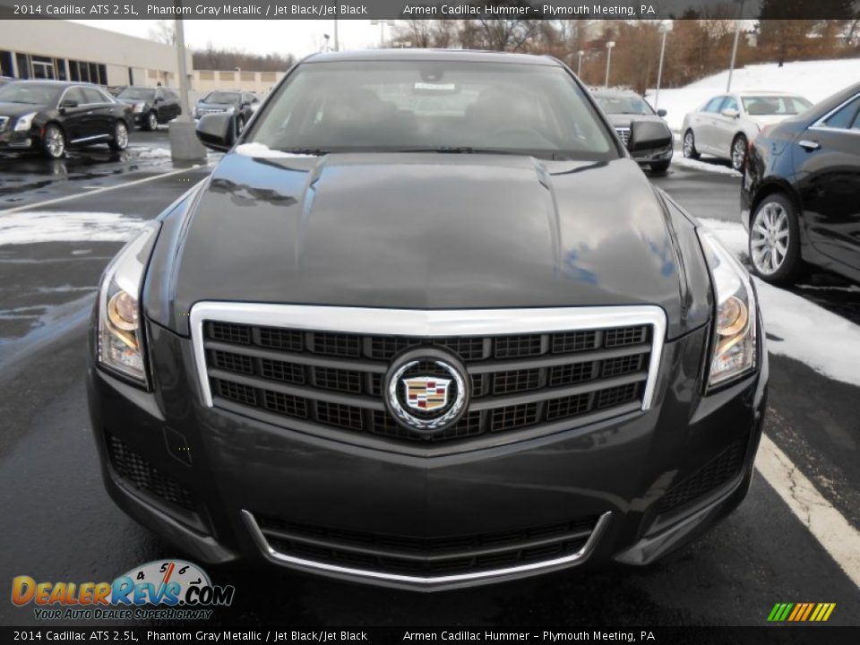 2014 Cadillac ATS 2.5L Phantom Gray Metallic / Jet Black/Jet Black Photo #2