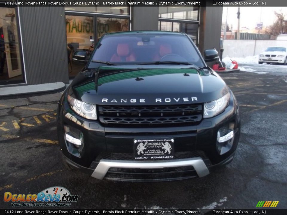 2012 Land Rover Range Rover Evoque Coupe Dynamic Barolo Black Premium Metallic / Dynamic Ebony/Pimento Photo #7
