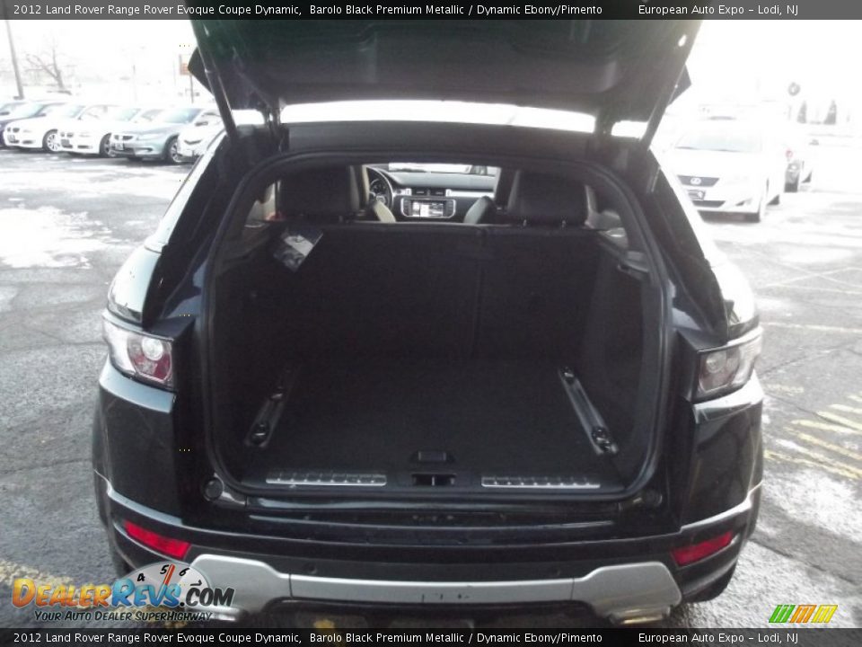 2012 Land Rover Range Rover Evoque Coupe Dynamic Barolo Black Premium Metallic / Dynamic Ebony/Pimento Photo #14