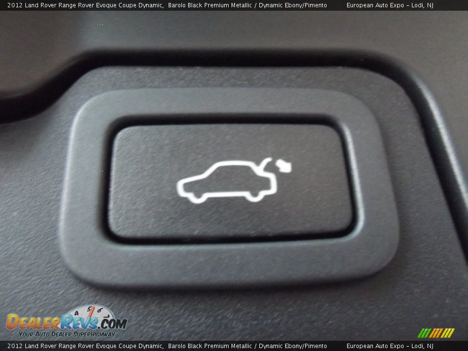 2012 Land Rover Range Rover Evoque Coupe Dynamic Barolo Black Premium Metallic / Dynamic Ebony/Pimento Photo #15