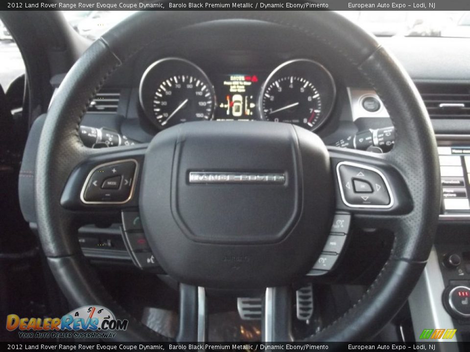 2012 Land Rover Range Rover Evoque Coupe Dynamic Barolo Black Premium Metallic / Dynamic Ebony/Pimento Photo #23