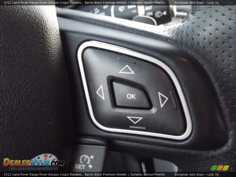2012 Land Rover Range Rover Evoque Coupe Dynamic Barolo Black Premium Metallic / Dynamic Ebony/Pimento Photo #24
