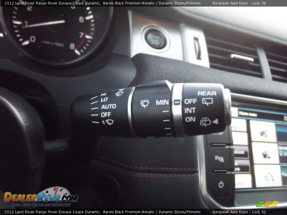 2012 Land Rover Range Rover Evoque Coupe Dynamic Barolo Black Premium Metallic / Dynamic Ebony/Pimento Photo #30