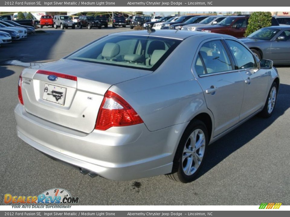 2012 Ford Fusion SE Ingot Silver Metallic / Medium Light Stone Photo #5