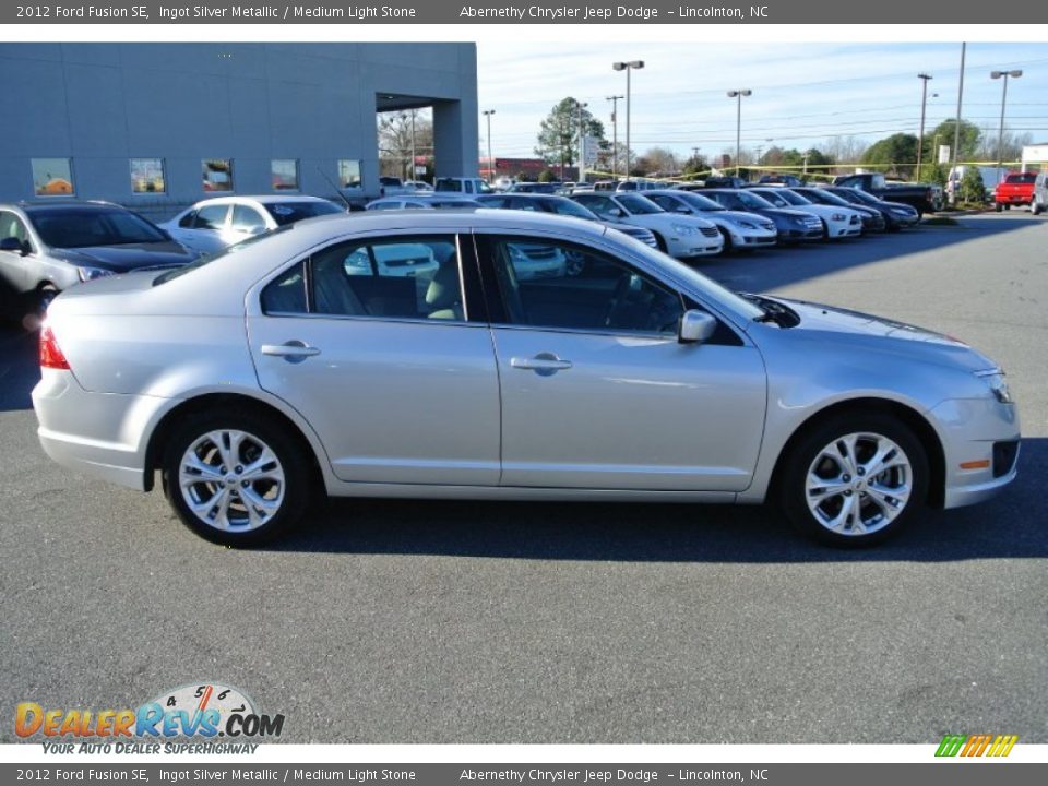 2012 Ford Fusion SE Ingot Silver Metallic / Medium Light Stone Photo #6