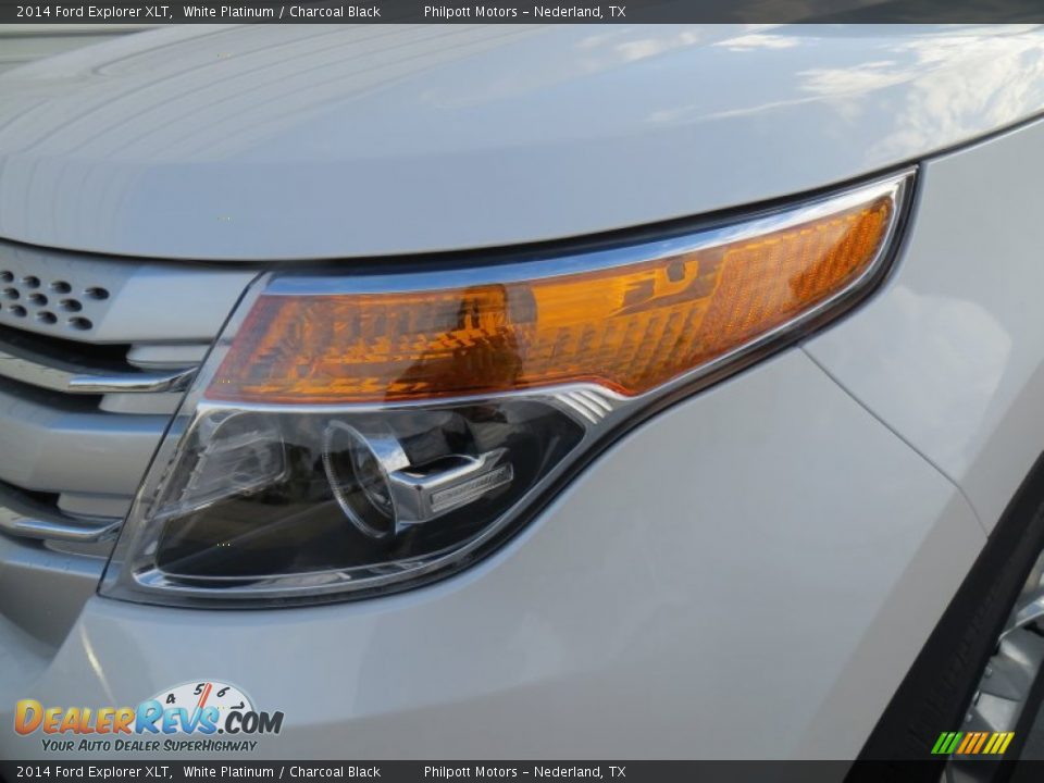 2014 Ford Explorer XLT White Platinum / Charcoal Black Photo #9