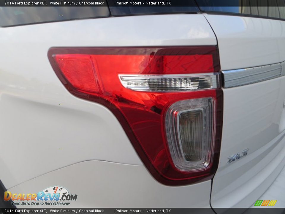 2014 Ford Explorer XLT White Platinum / Charcoal Black Photo #13