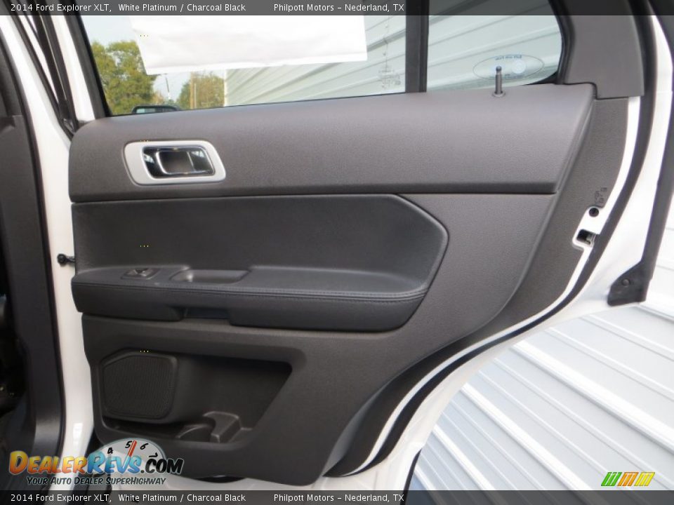 2014 Ford Explorer XLT White Platinum / Charcoal Black Photo #21