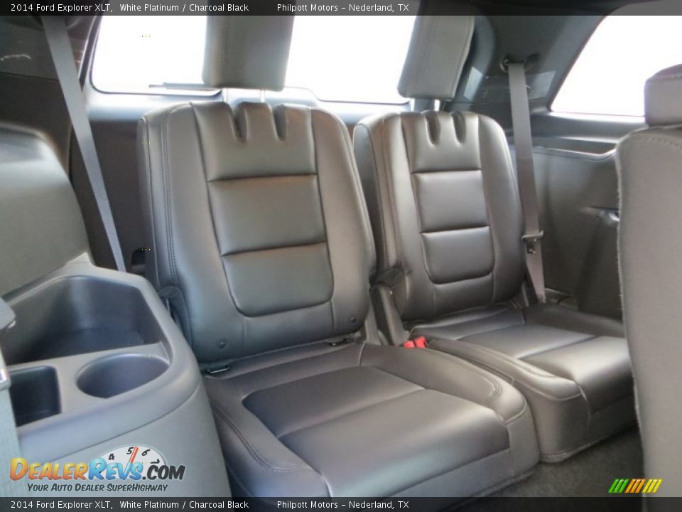 2014 Ford Explorer XLT White Platinum / Charcoal Black Photo #23