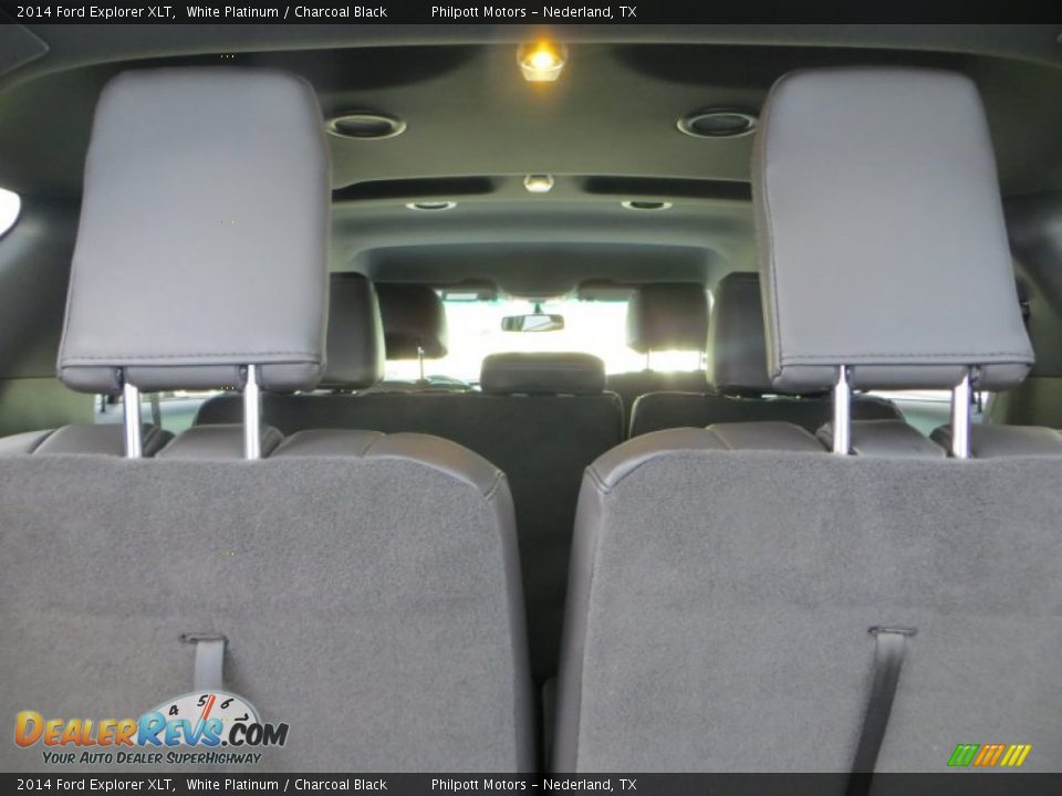 2014 Ford Explorer XLT White Platinum / Charcoal Black Photo #24