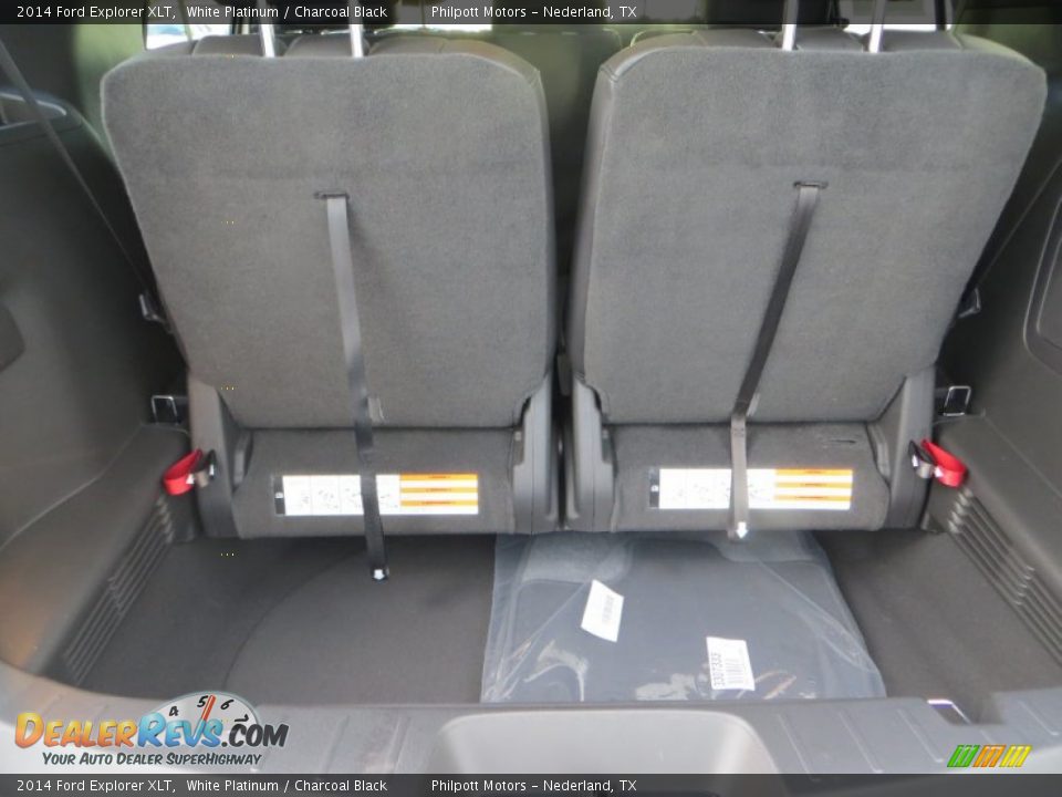 2014 Ford Explorer XLT White Platinum / Charcoal Black Photo #25