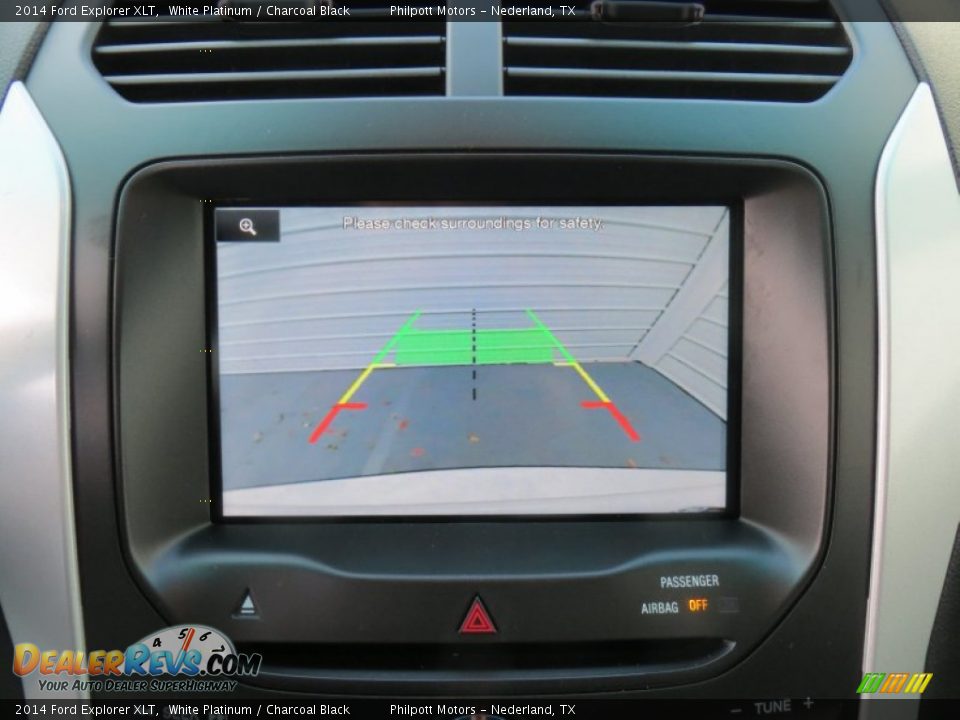 2014 Ford Explorer XLT White Platinum / Charcoal Black Photo #33