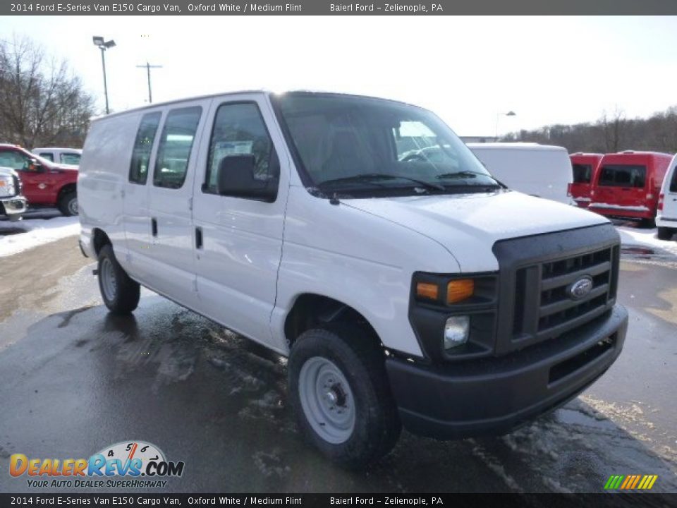 2014 Ford E-Series Van E150 Cargo Van Oxford White / Medium Flint Photo #2