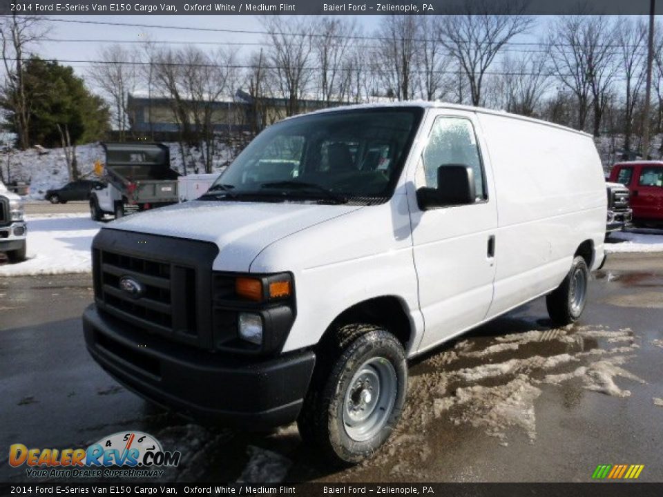 2014 Ford E-Series Van E150 Cargo Van Oxford White / Medium Flint Photo #4