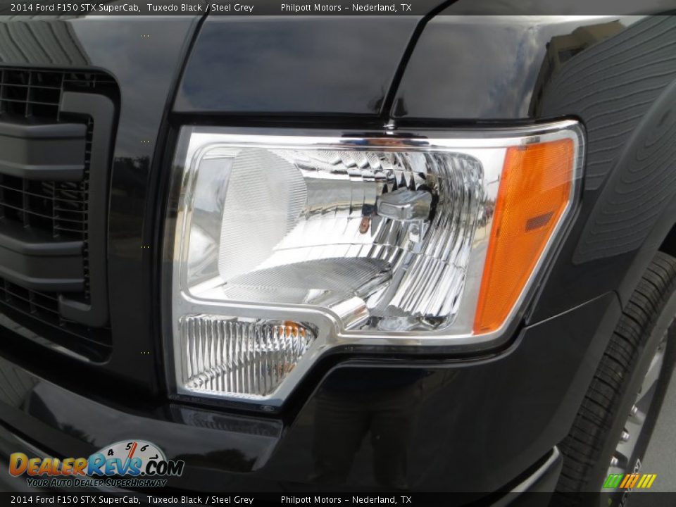 2014 Ford F150 STX SuperCab Tuxedo Black / Steel Grey Photo #9
